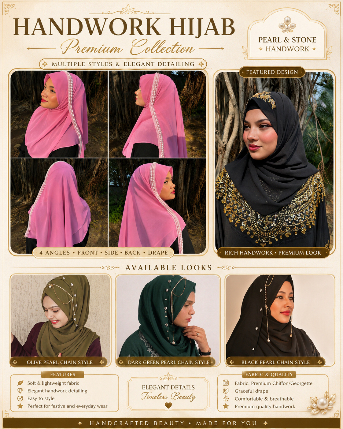 Handwork Hijabs