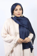 Muna Satin Maroon Navy Blue