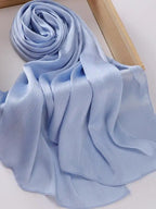 Muna Satin Black Sky Blue