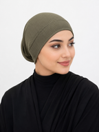 SEA GREEN RIBBED HIJAB TUBE CAP