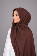 Modal Cotton Hijab | Chocolate Brown | 2 Meter
