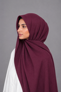 Modal Cotton Hijab | Deep Maroon / Wine | 2 Meter
