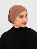 Brown Jersey tube cap