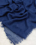 Cotton Crinkle -Navy Blue