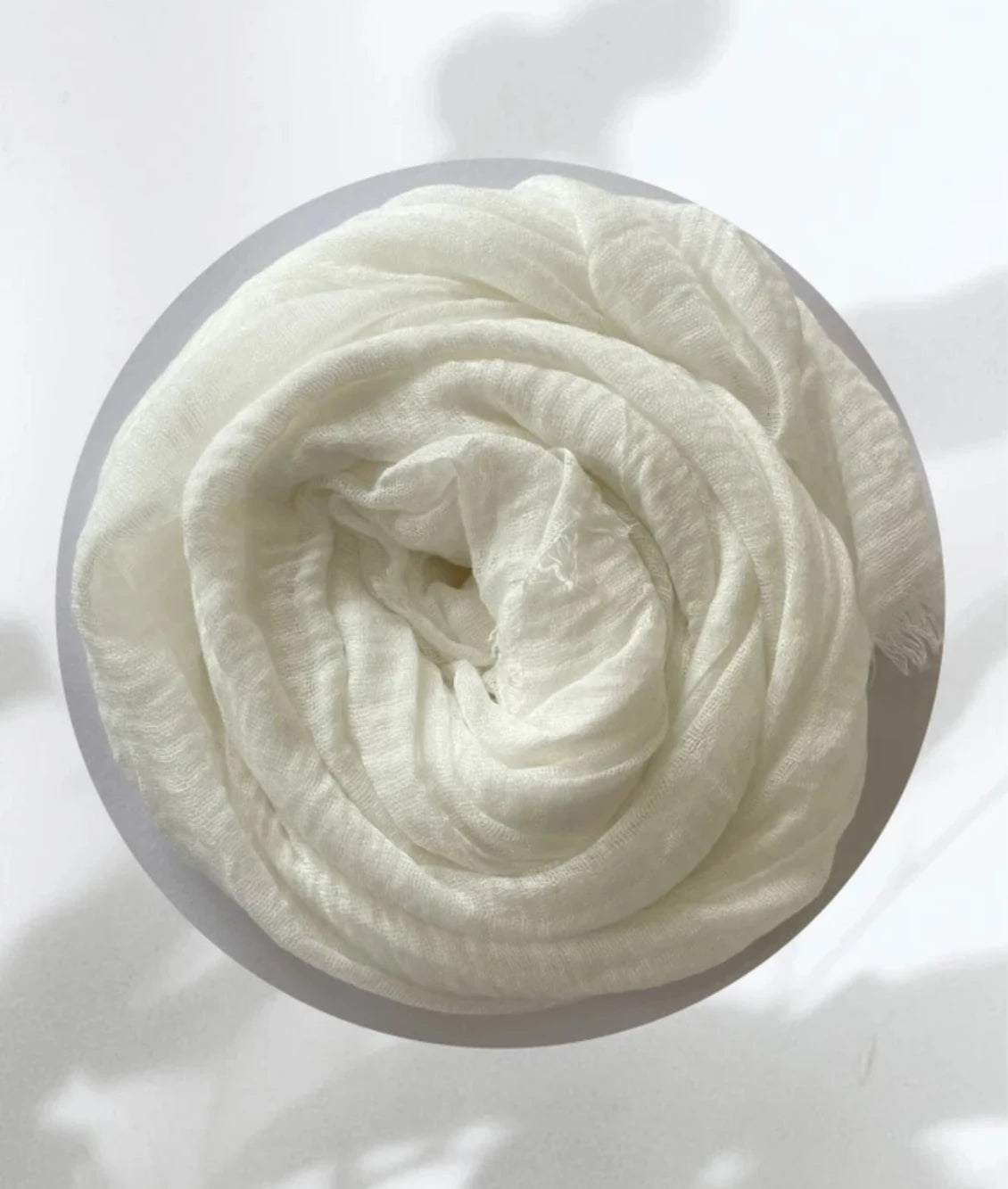 Cotton Crinkle -Off White
