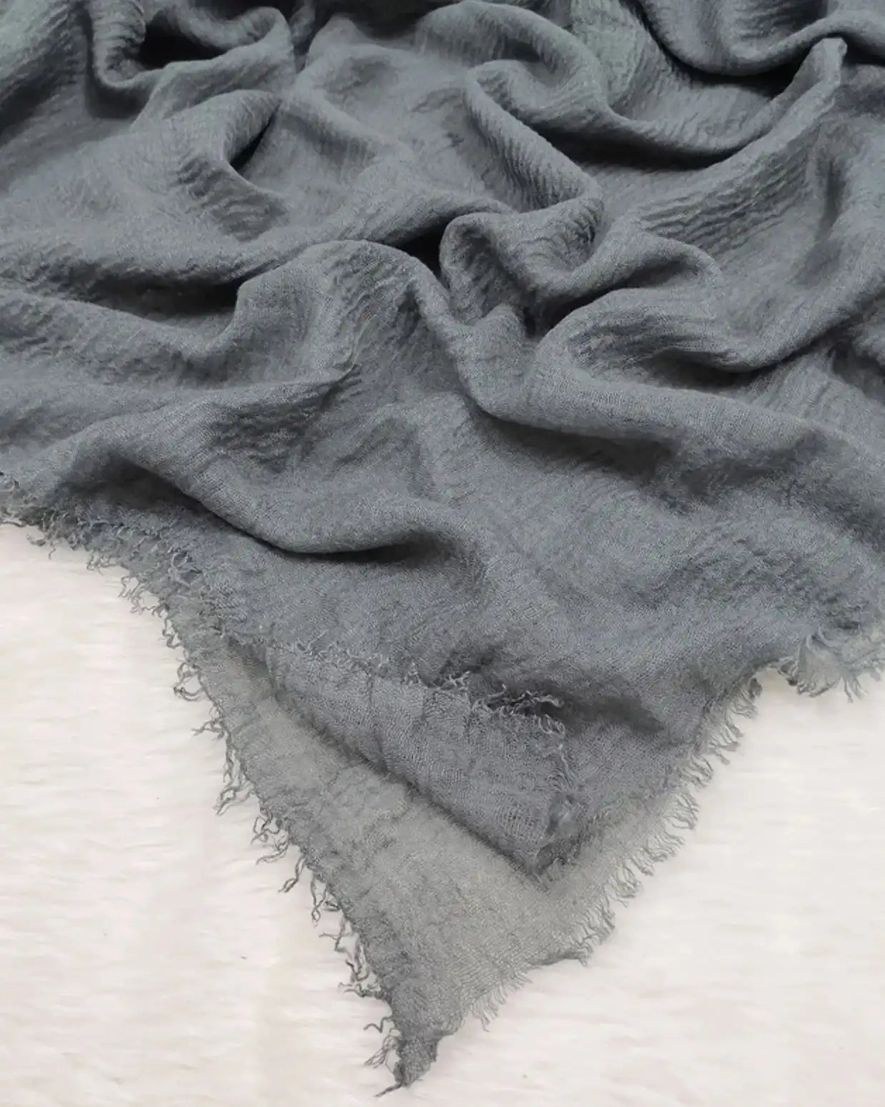 Cotton Crinkle Dark Grey