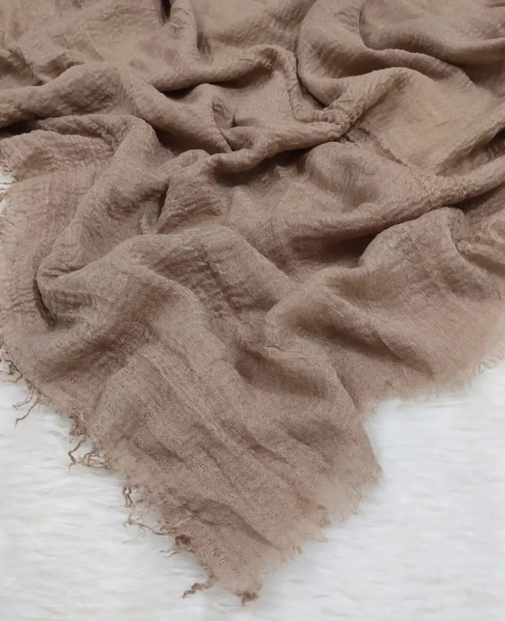 Cotton Crinkle Light Brown