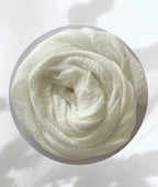 Cotton Crinkle Sky White