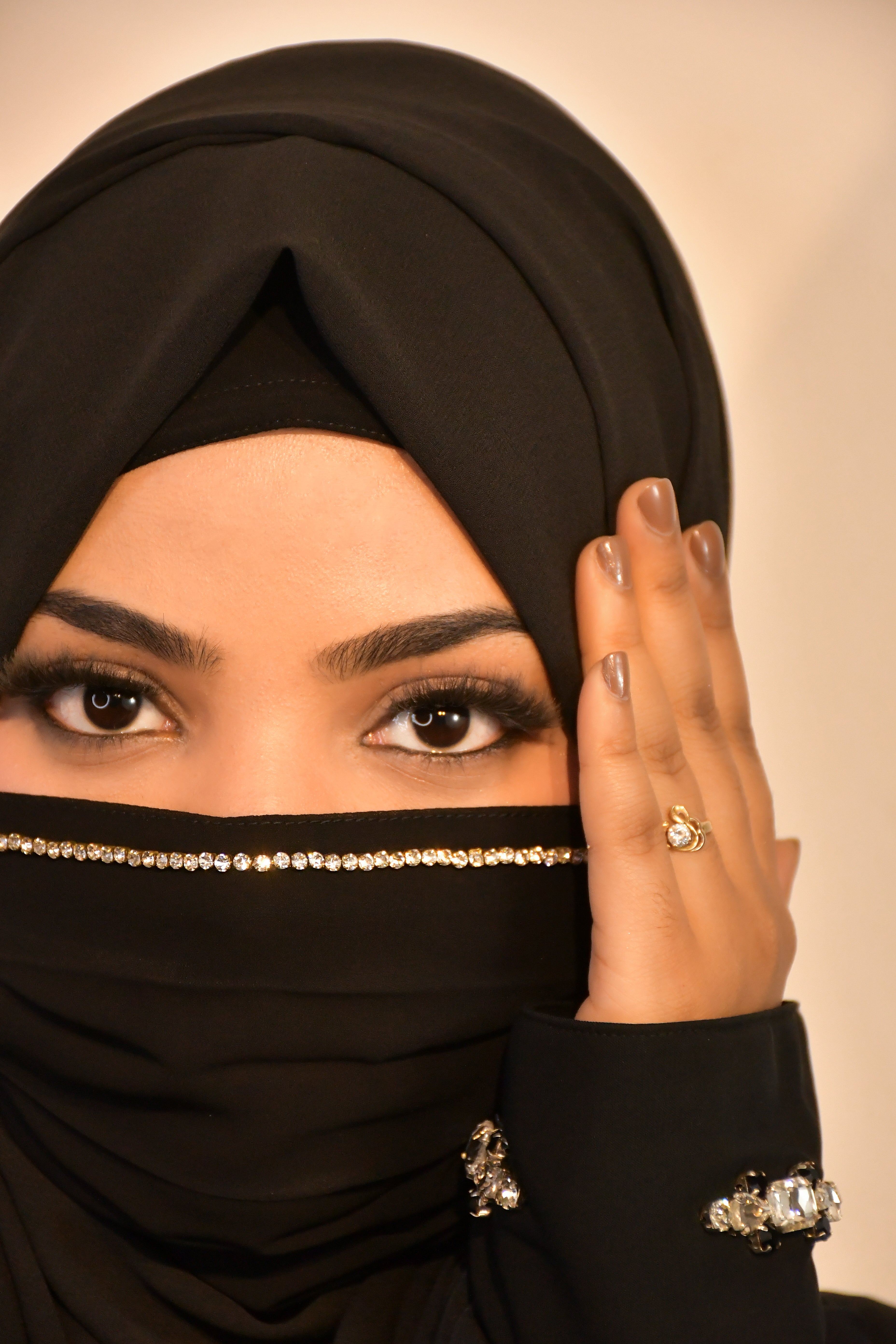 Diamond Handwork Premium Hijab Friendly Mask