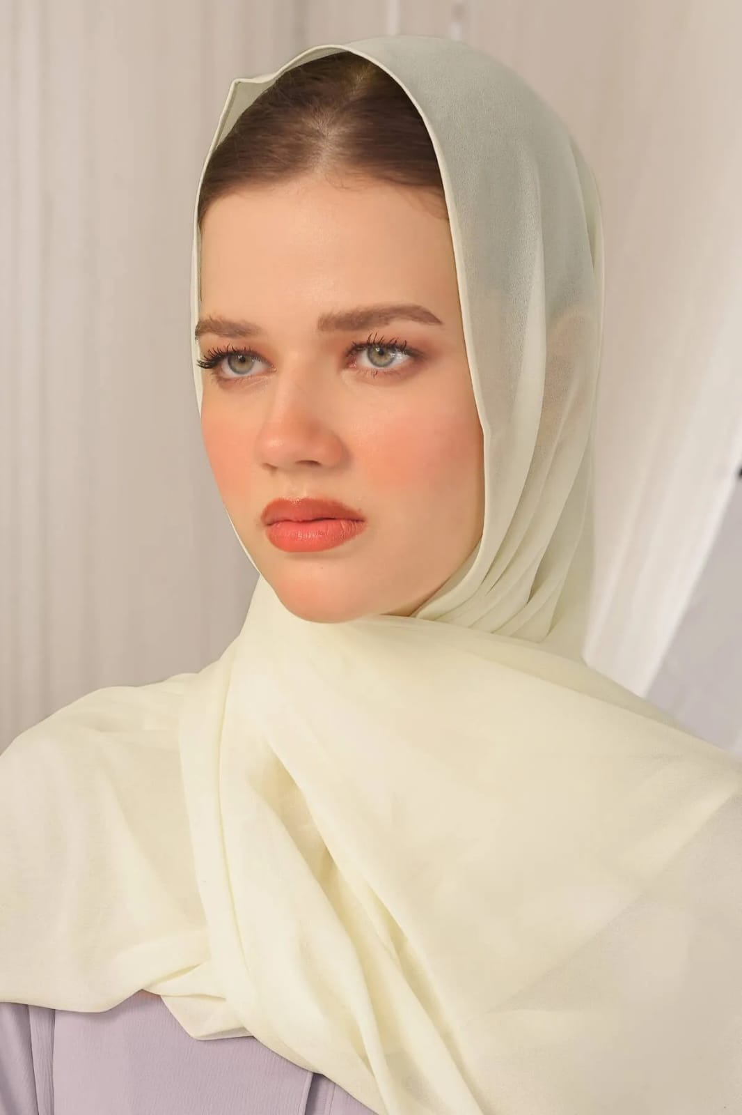 1003 Lemon Georgette Hijab