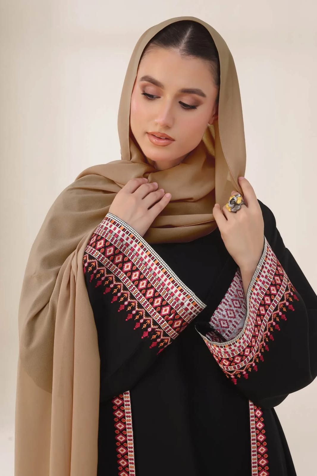 1022 Sand Chiffon Georgette Hijab