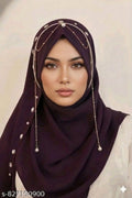 RANI PURPLE JHOOMAR LITE- INSTANT READY TO WEAR MAKHNI STYLE HIJAB