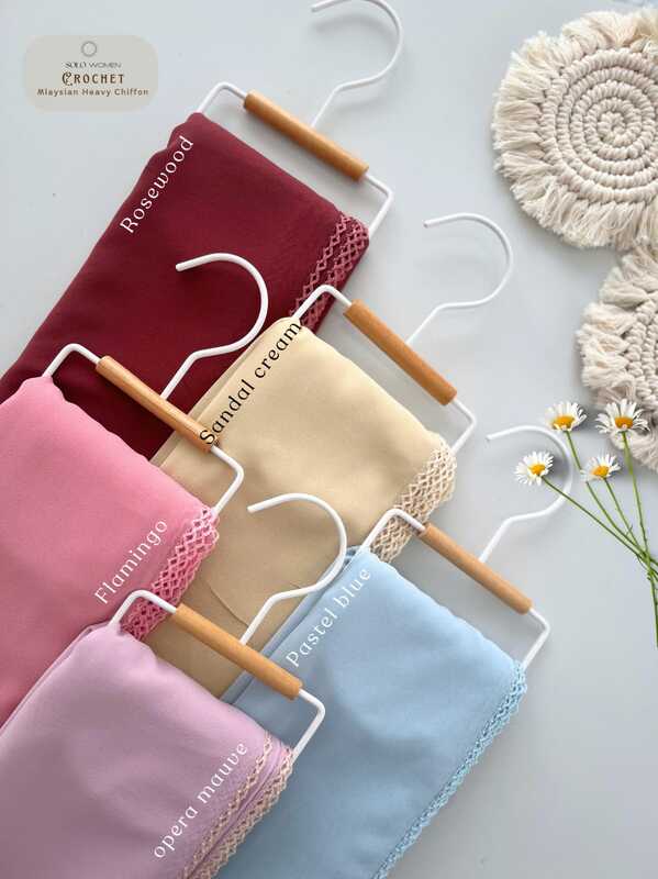 Introducing our Premium Malaysian Georgette Hijab with Crochet Border, a perfect blend of elegance and comfort designed to elevate your style. Crafted from high-quality Malaysian heavy georgette fabric, this hijab offers a luxurious feel and a graceful