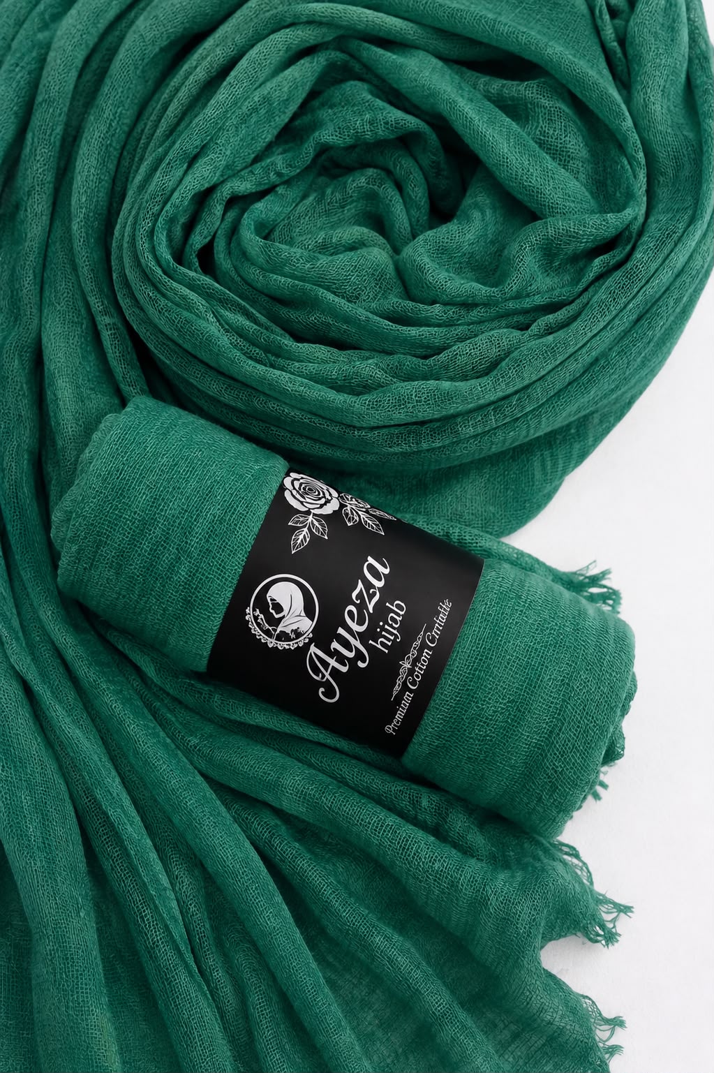 Premium Everyday Crinkle Cotton Hijab – No Ironing Needed