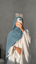 Dusty Blue Premium Georgette Hijab