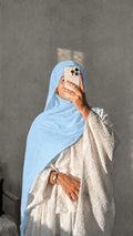 Sky Blue Premium Georgette Hijab