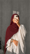 Maroon Premium Georgette Hijab