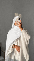 Pure White Premium Georgette Hijab