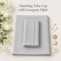 Premium Matching Georgette Hijab with Same Colour Tube Cap combo stylish look