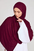 Premium BURGUNDY MIST JERSEY HIJAB