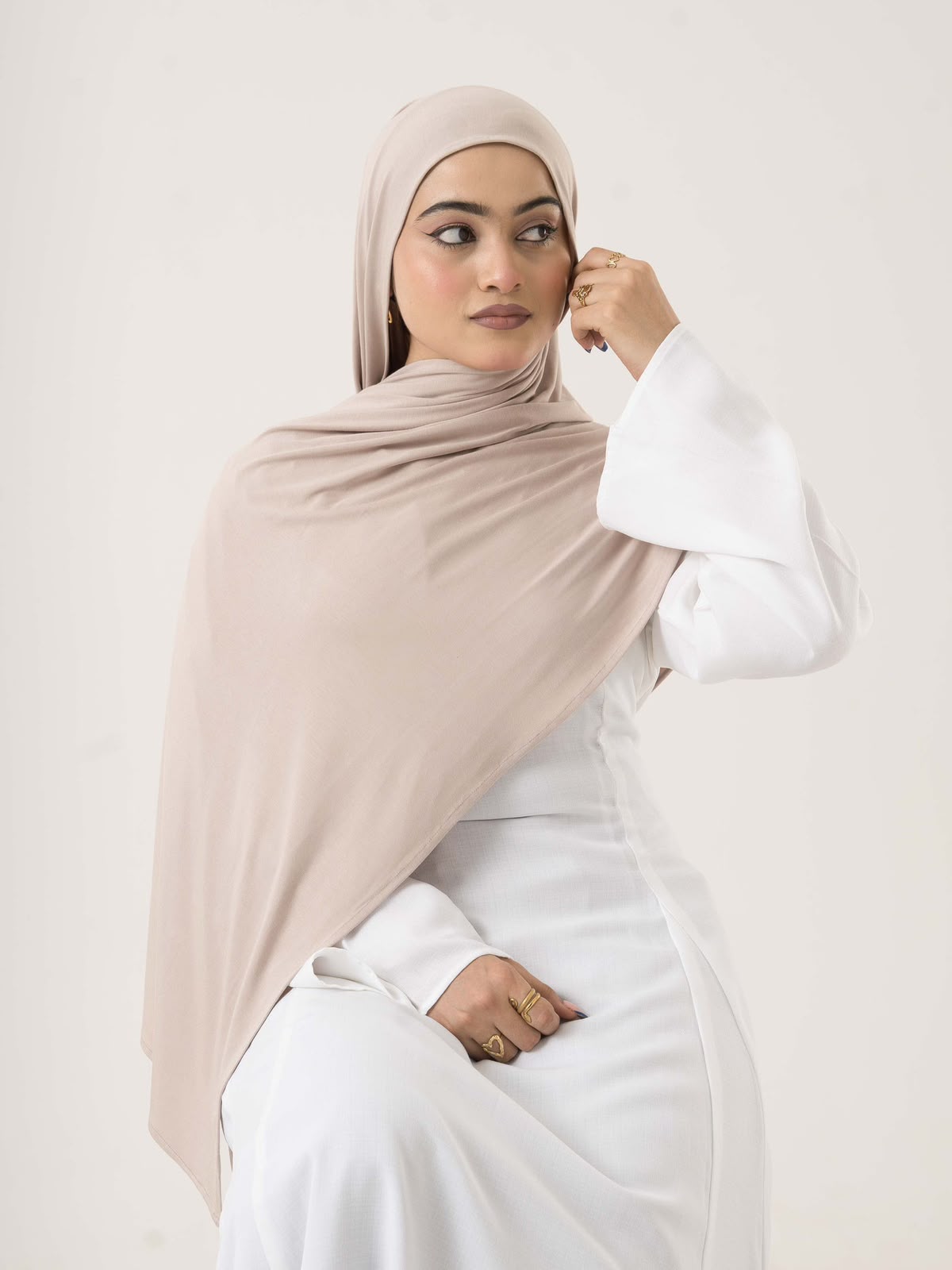 Premium Jersey Hijab - Clay