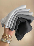 Premium Muna Satin Hijab combo pack of 5 – Soft & Elegant Plain Satin Scarf