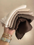 Premium Muna Satin Hijab combo pack of 5 – Soft & Elegant Plain Satin Scarf