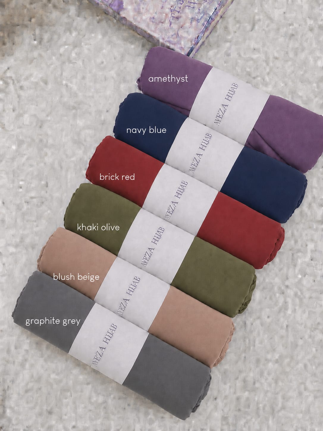 Ayeza Premium Georgette Hijab – Soft Lightweight Chiffon Scarf for Women | Breathable & Elegant Everyday Hijab | Multiple Colours