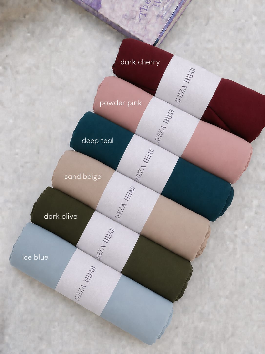 Ayeza Premium Georgette Hijab – Soft Lightweight Chiffon Scarf for Women | Breathable & Elegant Everyday Hijab | Multiple Colours