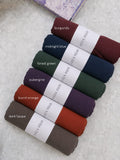 Premium Georgette Hijab – Pack of 6 Elegant Shades