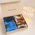 Marble Print Hijab Gift Hamper – Pack of 2 Premium Printed Hijabs