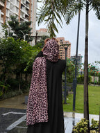 Brown Tiger Print Chiffon Hijab (175 x 75 cm)