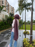 Modal Cotton Hijab | Chocolate Brown | 2 Meter