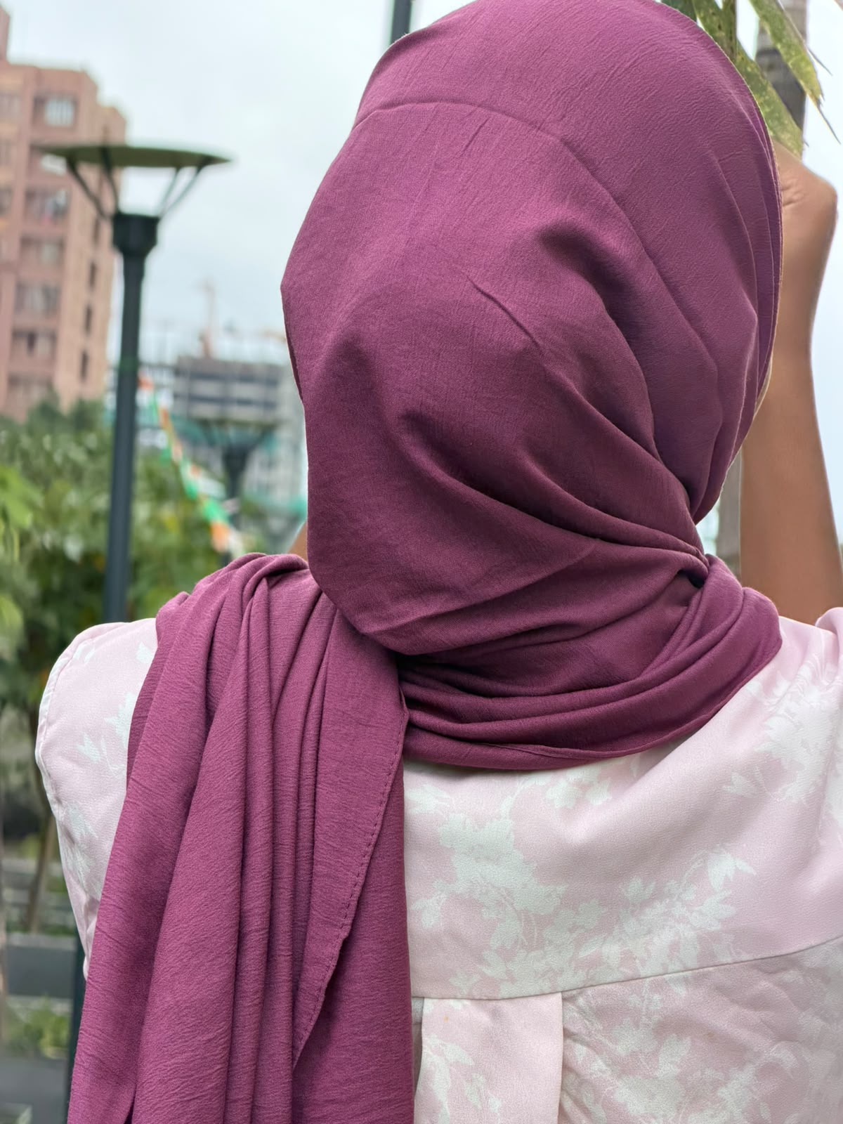 Modal Cotton Hijab | maroon colour| 2 Meter