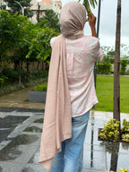Premium Modal Cotton Hijab | cream colour| 2 Meter