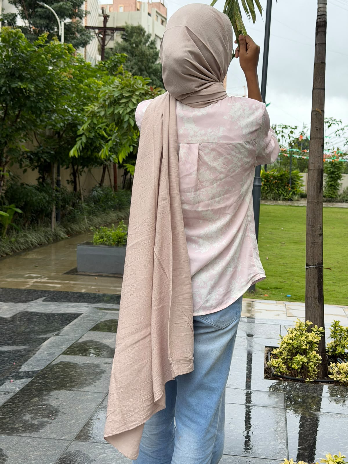 Premium Modal Cotton Hijab | cream colour| 2 Meter