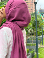 Modal Cotton Hijab | maroon colour| 2 Meter