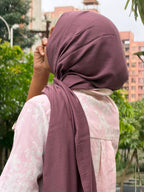 Modal Cotton Hijab | Chocolate Brown | 2 Meter