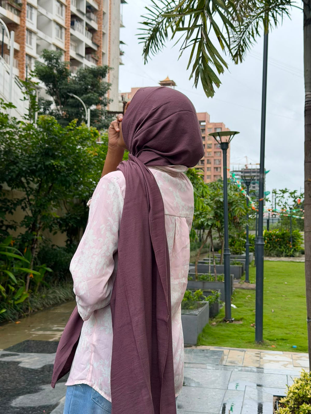 Modal Cotton Hijab | Chocolate Brown | 2 Meter