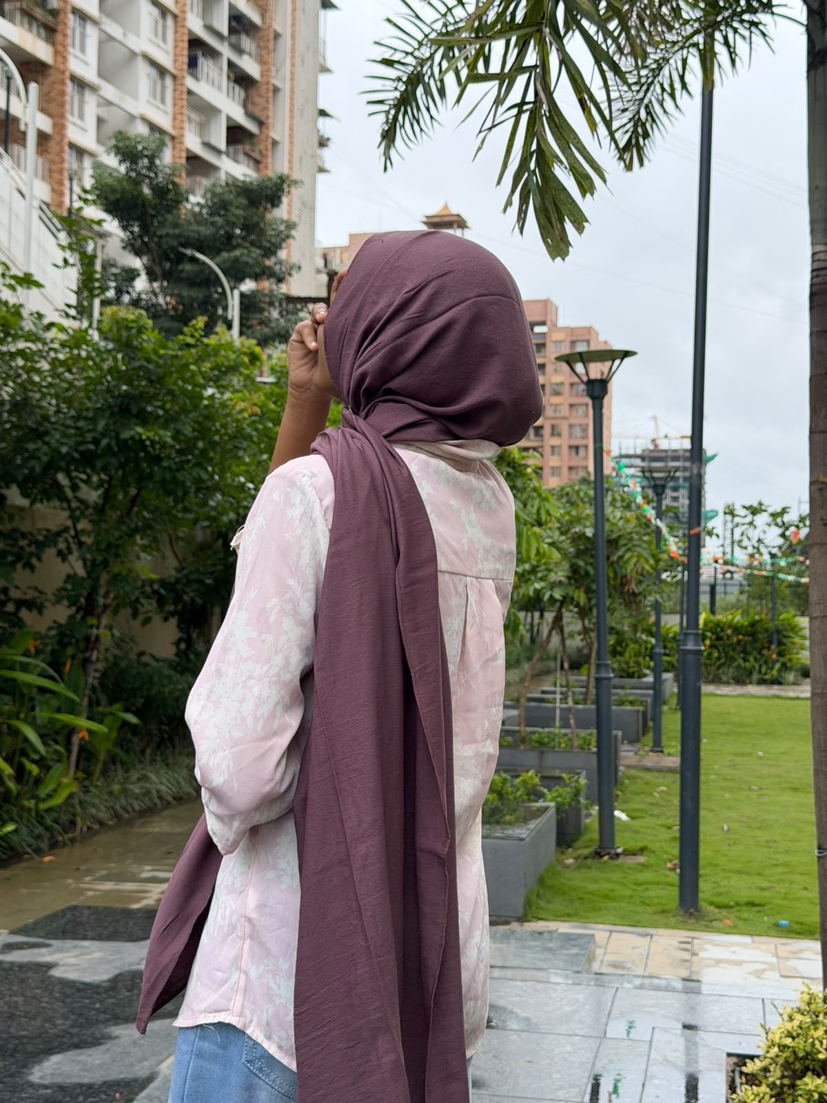 Modal Cotton Hijab | Chocolate Brown | 2 Meter