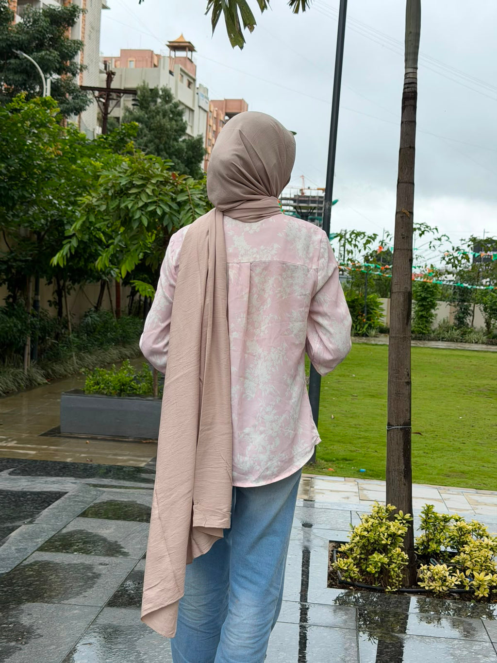 Premium Modal Cotton Hijab | cream colour| 2 Meter