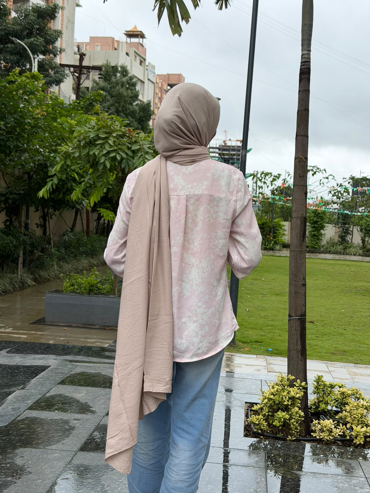 Premium Modal Cotton Hijab | cream colour| 2 Meter