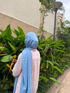 Modal Cotton Hijab | Dark denim colour| 2 Meter
