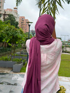 Modal Cotton Hijab | maroon colour| 2 Meter