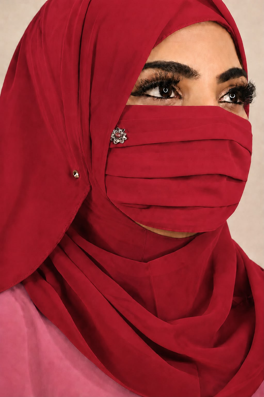 Premium Hijab Friendly Mask hand work