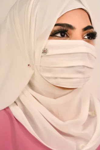 Premium Hijab Friendly Mask hand work