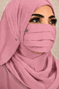 Partywear/ Wedding/ Diamond Hijab Friendly Mask