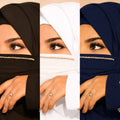 Diamond Handwork Premium Hijab Friendly Mask black white blue