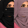 Floral Brooch Pleated Mask pack of 2