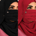Floral Brooch Pleated Mask pack of 2